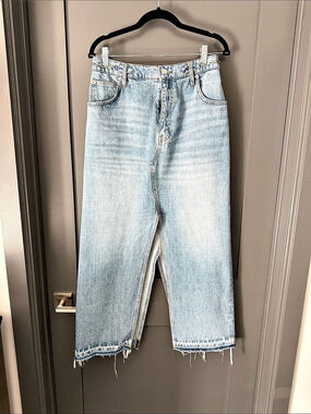 Maje Chain-Embellished Denim Maxi Skirt Blue
